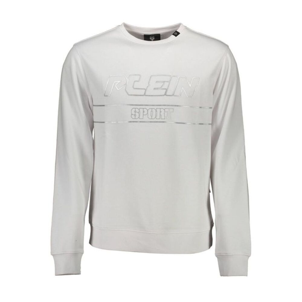Plein Sport Bianco Cotton Men Men's Sweatshirt